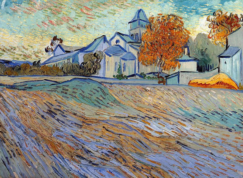 Vincent van Gogh View of the Church of Saint-Paul-de-Mausole